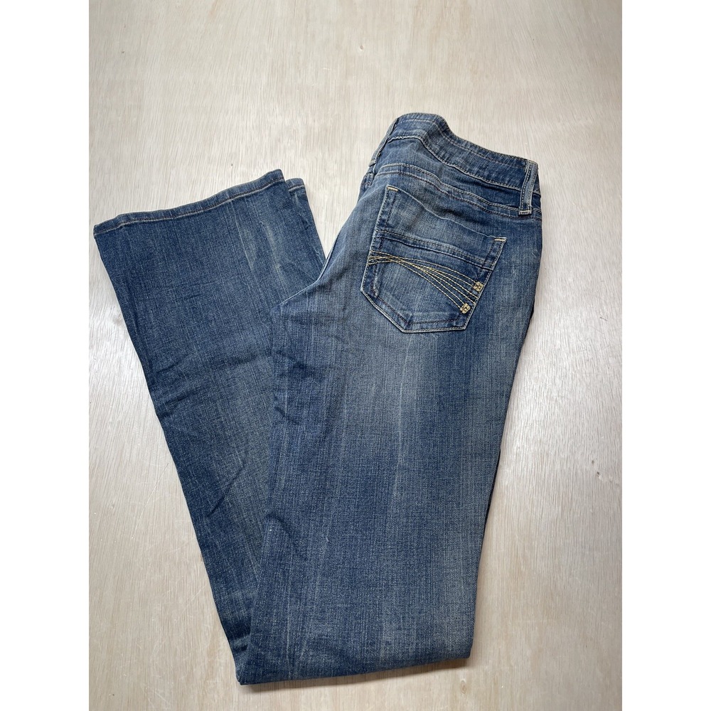 Decree Women's Boot Cut Denim Jeans Size 7 Blue Denim Approx 30x34